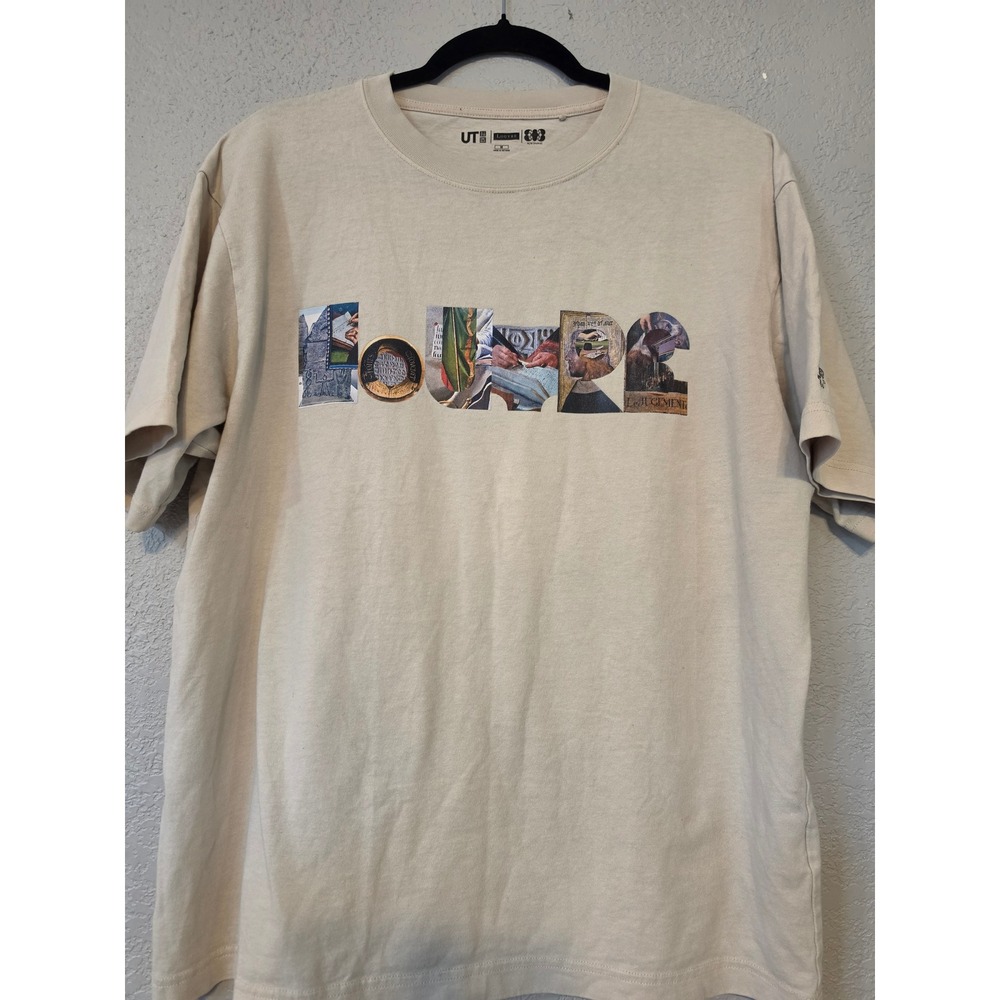 Uniqlo UT Louvre Museum M/M Paris Art Graphic T-Shirt Beige Mens Medium